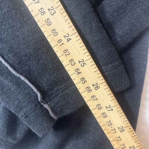 Ecloths Men’s M Organic Cotton Mock Pullover Gray Longsleeve Button Neck Preppy - Picture 8 of 9